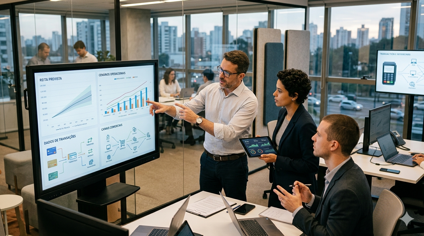 Operação financeira com canal independente de alta dinâmica