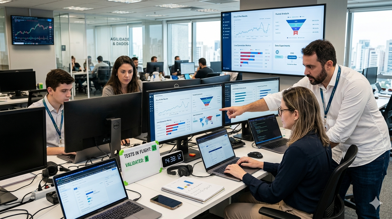 Operação digital de alta demanda em CRO