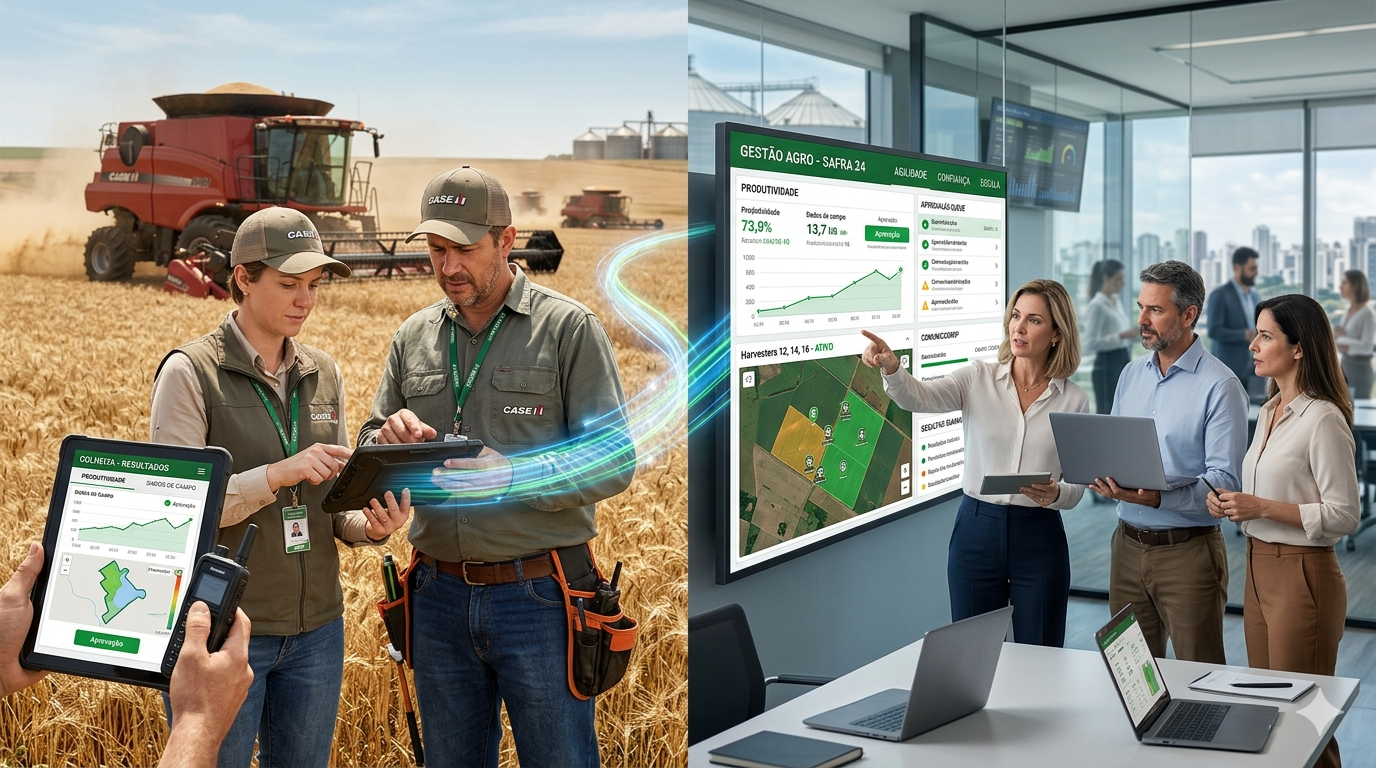O campo já entregava resultado. A operação ainda gastava tempo demais para provar isso